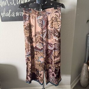 Umgee Paisley Print Pants NWT